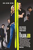 The Italian Job 2003 poster Mark Wahlberg Charlize Theron Donald Sutherland F Gary Gray