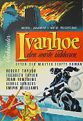Ivanhoe 1952 poster Robert Taylor Elizabeth Taylor Joan Fontaine Richard Thorpe