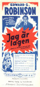 Jag är lagen 1938 poster Edward G Robinson Barbara O´Neil John Beal Alexander Hall Eric Rohman art