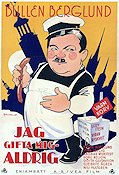 Jag gifta mig aldrig 1932 poster Bullen Berglund