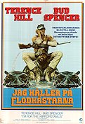 Jag håller på flodhästarna 1979 poster Terence Hill Bud Spencer Italo Zingarelli