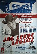 Jag levde laglös 1952 poster Dan Duryea