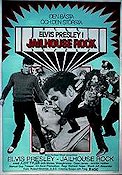 Jailhouse Rock 1957 poster Elvis Presley Judy Tyler Mickey Shaughnessy Richard Thorpe Rock och pop Poliser