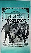 Jailhouse Rock 1957 poster Elvis Presley Judy Tyler Mickey Shaughnessy Richard Thorpe Rock och pop Poliser
