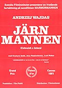 Järnmannen 1981 poster Jerzy Radziwilowicz Krystyna Janda Marian Opania Lech Walesa Andrzej Wajda Filmen från: Poland Politik