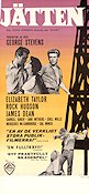 Jätten 1956 poster James Dean Rock Hudson Elizabeth Taylor George Stevens Text: Edna Ferber