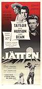 Jätten 1956 poster James Dean Rock Hudson Elizabeth Taylor George Stevens Text: Edna Ferber