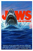 Jaws the Revenge 1987 poster Lorraine Gary Michael Caine Joseph Sargent Fiskar och hajar