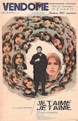 Je t´aime je t´aime 1968 poster Claude Rich Olga Georges-Picot Alain Resnais