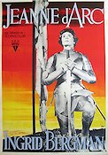 Jeanne d´Arc 1949 poster Ingrid Bergman Victor Fleming