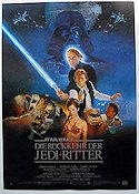 Jedins återkomst 1983 poster Mark Hamill Harrison Ford Carrie Fisher George Lucas Hitta mer: Star Wars