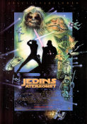 Jedins återkomst 1983 poster Mark Hamill Harrison Ford Carrie Fisher George Lucas Affischkonstnär: Drew Struzan