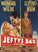 Jeftys bar 1948 poster Ida Lupino Richard Widmark Cornel Wilde Film Noir