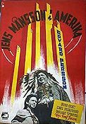 Jens Månsson i Amerika 1947 poster Edvard Persson Stig Olin Mim Persson Bengt Janzon