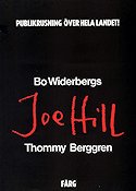 Joe Hill 1971 poster Thommy Berggren Anja Schmidt Kelvin Malave Bo Widerberg Politik