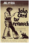 John Cord tar revansch 1958 poster Joel McCrea Gloria Talbott Don Haggerty Charles Marquis Warren