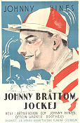 Johnny Bråttom jockej 1923 poster Johnny Hines Wyndham Standing Arthur Rosson