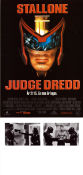 Judge Dredd 1995 poster Sylvester Stallone Armand Assante Rob Schneider Danny Cannon Från serier