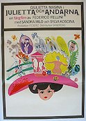 Julietta och andarna 1966 poster Giulietta Masina Federico Fellini Affischkonstnär: Bengt Serenander Konstaffischer