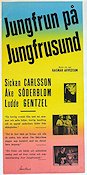 Jungfrun på Jungfrusund 1949 poster Sickan Carlsson Åke Söderblom Sven Lindberg Inger Juel Ragnar Arvedson Skepp och båtar Filmbolag: Sandrews Eric Rohman art