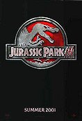 Jurassic Park 3 2001 poster Sam Neill William H Macy Tea Leoin Joe Johnston Dinosaurier och drakar