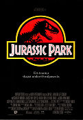 Jurassic Park 1993 poster Sam Neill Laura Dern Jeff Goldblum Steven Spielberg Dinosaurier och drakar