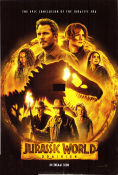 Jurassic World: Dominion 2022 poster Chris Pratt Bryce Dallas Howard Laura Dern Colin Trevorrow Dinosaurier och drakar