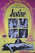 Justine 1969 poster Anouk Aimée Dirk Bogarde Michael York George Cukor