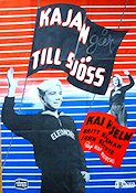 Kajan går till sjöss 1943 poster Kaj Hjelm John Botvid