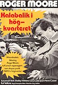 Kalabalik i högkvarteret 1975 poster Roger Moore Susannah York Shelley Winters Christopher Miles Vapen