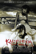 Kalifornia 1993 poster Brad Pitt Juliette Lewis David Duchovny Dominic Sena Bilar och racing