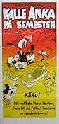 Kalle Anka på semester 1966 poster Kalle Anka Resor
