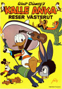 Kalle Anka reser västerut 1976 poster Kalle Anka Donald Duck Animerat Resor