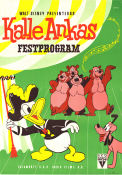 Kalle Ankas festprogram 1957 poster Donald Duck Cirkus