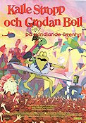 Kalle Stropp och Grodan Boll på svindlande äventyr 1991 poster Jan Gissberg Text: Thomas Funck Flyg Från serier Från TV Animerat