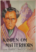 Kampen om Matterhorn 1928 poster Luis Trenker Marcella Albani Peter Voss Mario Bonnard Berg