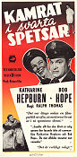 Kamrat i svarta spetsar 1956 poster Bob Hope Katharine Hepburn Ralph Thomas