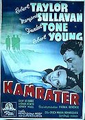Kamrater 1938 poster Robert Taylor Margaret Sullivan