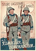 Kamrater i vapenrocken 1938 poster Sture Lagerwall Elof Ahrle Annalisa Ericson