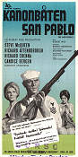 Kanonbåten San Pablo 1966 poster Steve McQueen Richard Attenborough Candice Bergen Robert Wise Skepp och båtar