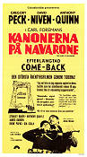 Kanonerna på Navarone 1961 poster Gregory Peck J Lee Thompson