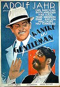 Kanske en gentleman 1935 poster Adolf Jahr Eric Rohman art