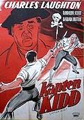 Kapten Kidd 1945 poster Charles Laughton Äventyr matinée