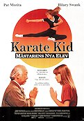Karate Kid Mästarens nya elev 1994 poster Pat Morita Hilary Swank Kampsport