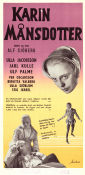 Karin Månsdotter 1954 poster Ulla Jacobsson Jarl Kulle Ulf Palme Alf Sjöberg