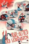 Karl-Alfred och sjörövaren 1936 poster Jack Mercer Dave Fleischer Animerat