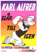 Karl-Alfred slår till igen 1970 poster Karl-Alfred Popeye Dave Fleischer Animerat Från serier