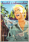 Kärlek i ödemarken 1947 poster Eino Kaipainen Berg Finland