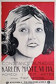 Kärlek måste vi ha 1921 poster Constance Talmadge