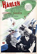 Kärlek och störtlopp 1946 poster Sture Lagerwall Rolf Husberg